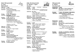 Gottesdienstordnung KW 23 24 /2015