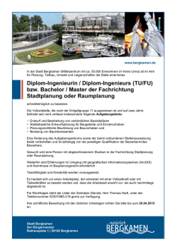 Diplom-Ingenieurin / Diplom-Ingenieurs (TU/FU) bzw