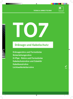 Dr&auml;nage und Kabelschutz