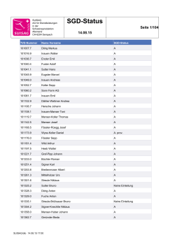 SGD-Status