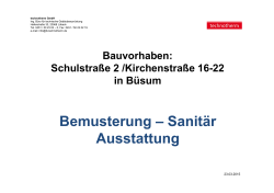 Mustermappe Sanitär/Elektro