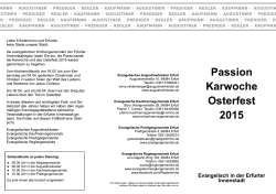 Passion Karwoche Osterfest 201 5