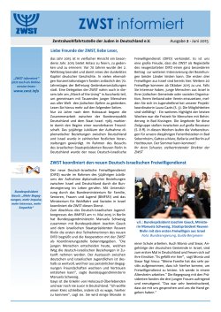 downloaden - Zentralwohlfahrtsstelle der Juden in Deutschland eV