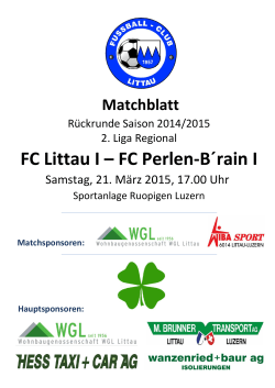 FC Littau I – FC Perlen