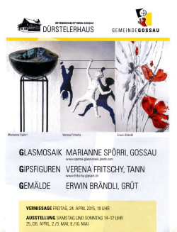 GLASMOSAIK MARIANNE SP&Ouml;RRI, GOSSAU