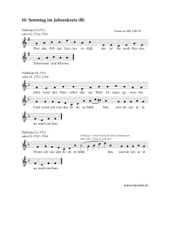 Halleluja-Verse zu Mk 3,20-35