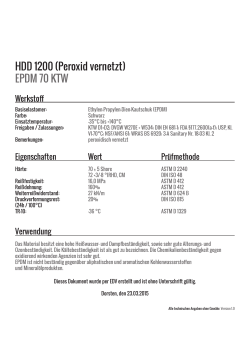 HDD 1200 (Peroxid vernetzt) EPDM 70 KTW