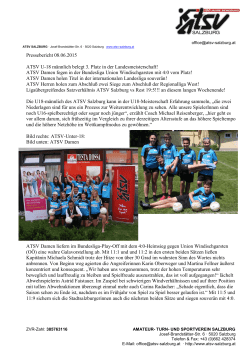 Pressebericht - ATSV Salzburg