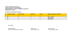 Evaluation Agentur f&uuml;r Online-Kampagne