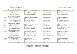 Spielplan Oberliga 2015