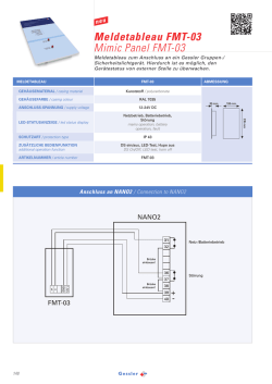 Meldetableau FMT-03 Mimic Panel FMT-03