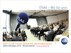 DSAG-Mitgliedermagazin