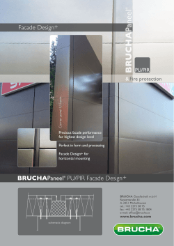 Facade Design+ BRUCHAPaneel® PU/PIR Facade Design+