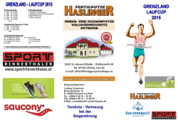 Ausschreibung Grenzlandcup 2015