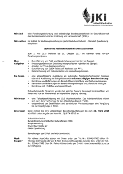 Hier Anschrift eintragen - Julius K&uuml;hn-Institut