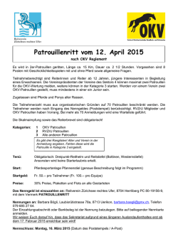 RVZRU_Patrouillenritt_2015 - Reitverein Stuhlen am Greifensee