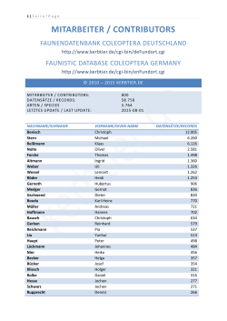 MITARBEITER / CONTRIBUTORS