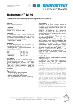 Ruberstein&reg; M79 - Rubersteinwerk GmbH