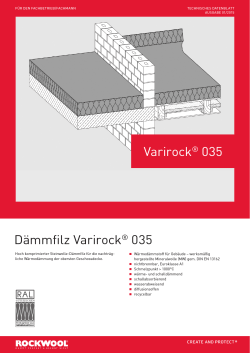 Dämmfilz Varirock® 035 Varirock® 035