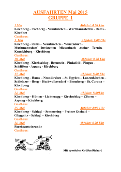 Gruppe 1 - Radclub Drahtesel Kirchberg