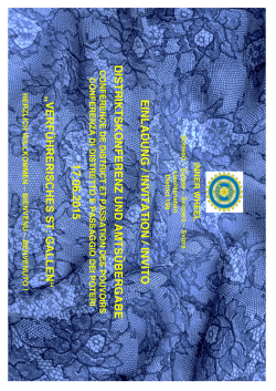 Einladung (PDF - Download) - Inner Wheel Club St. Gallen