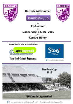 TSV Kareth Lappersdorf Bambini-Cup 2015