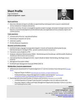 Hugo Schnaberich`s profile (Download PDF 340 kB)