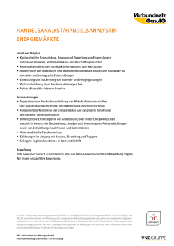 Handelsanalyst/Handelsanalystin energiem&auml;rkte