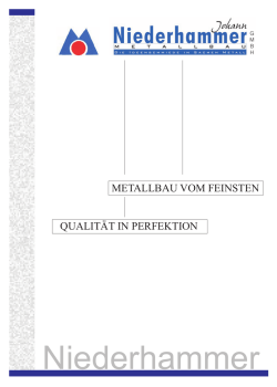 metallbau vom feinsten qualität in perfektion