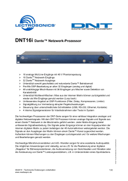 DNT16i Dante™ Netzwerk-Prozessor