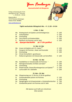 Hier - Zum Faulenzer