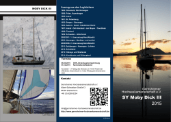 SY Moby Dick III - Regio Seesegler Treff
