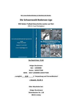 hier das Buch bestellen! - Das Schwarzwald-Bodensee-Liga-Buch