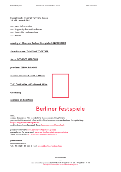 Press kit MaerzMusik 2015