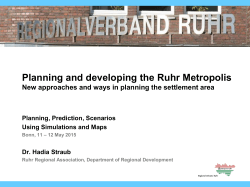 Informal and formal planning in the ruhr area by the RVR