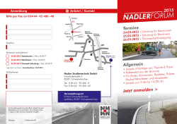 NADLERFORUM - Nadler Straßentechnik GmbH