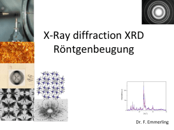 Analytical Method-XRD-Folien-Emmerling - Hu