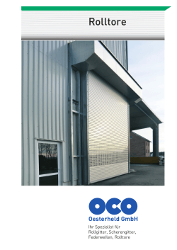 Rolltore - OCO Oesterheld GmbH