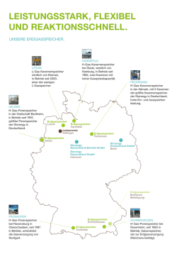 Infoblatt "Storengy Erdgasspeicher in Deutschland"