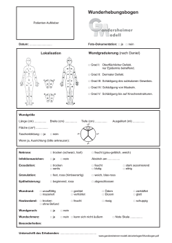 Wunderhebungsbogen - Gandersheimer Modell