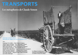 Les m&eacute;taphores de Claude Simon