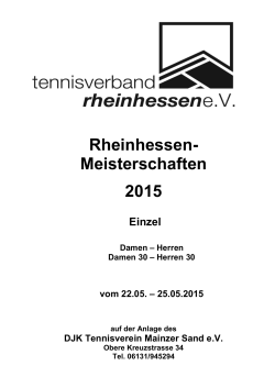 Rheinhessen- Meisterschaften 2015