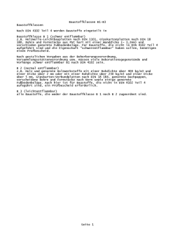 Baustoffklassen B1-B3 - Editor - isermann