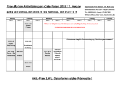 Osterferienpläne - Free