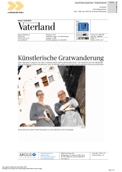 15.04.2015, Liechtensteiner Vaterland