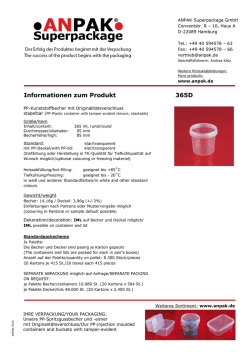 Informationen zum Produkt 365D
