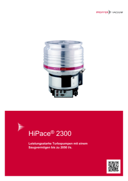 HiPace&reg; 2300 - Pfeiffer Vacuum