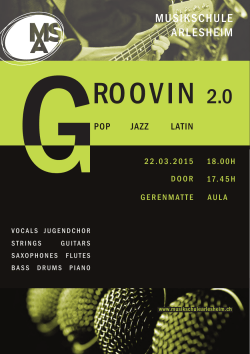 GROOVIN 2.0 - Musikschule Arlesheim