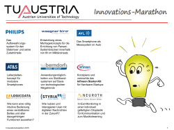 Die Aufgabenstellung des 1. TU Austria Innovations