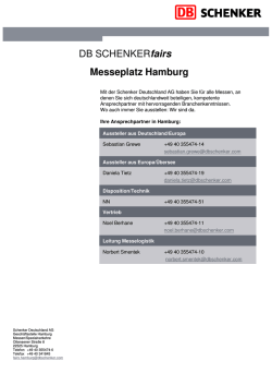 Hamburg Messeplatz - Schenker Deutschland AG